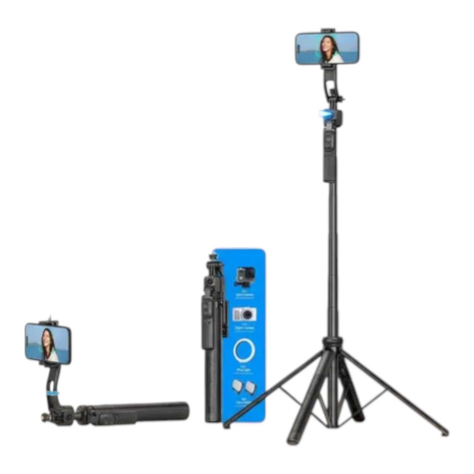 TRIPODE CELULAR SEISA 163CM C/SOPORTE CELULAR Y SEGUIMIENTO HX-ZJ6111