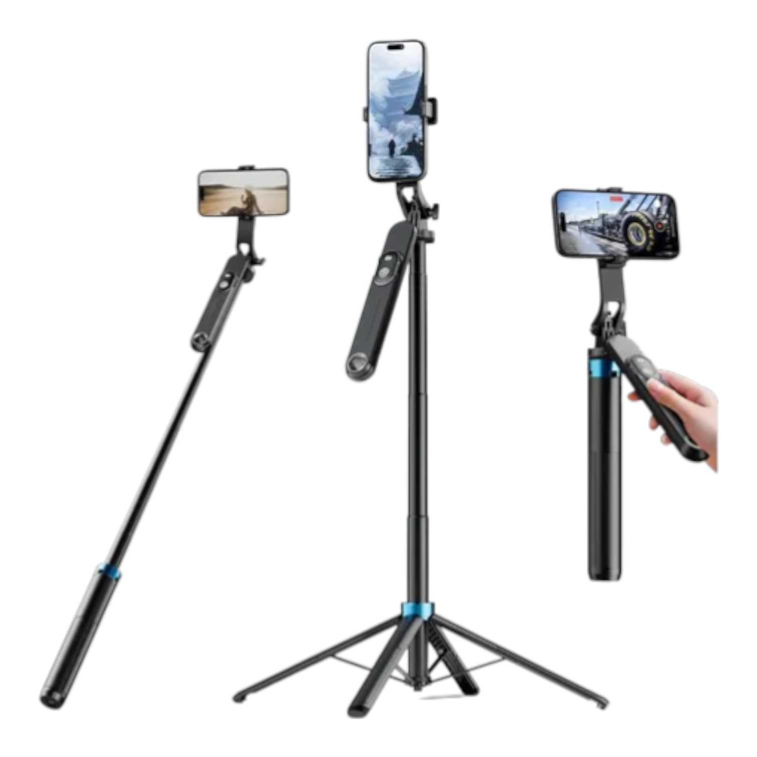 TRIPODE CELULAR SEISA 163CM C/SOPORTE CELULAR Y SEGUIMIENTO HX-ZJ6111