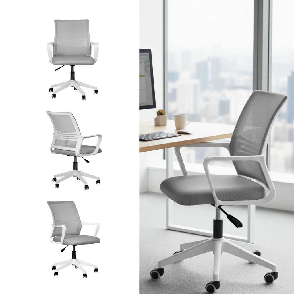 SILLA OFICINA NOGANET REJILLA SC-01 GRIS