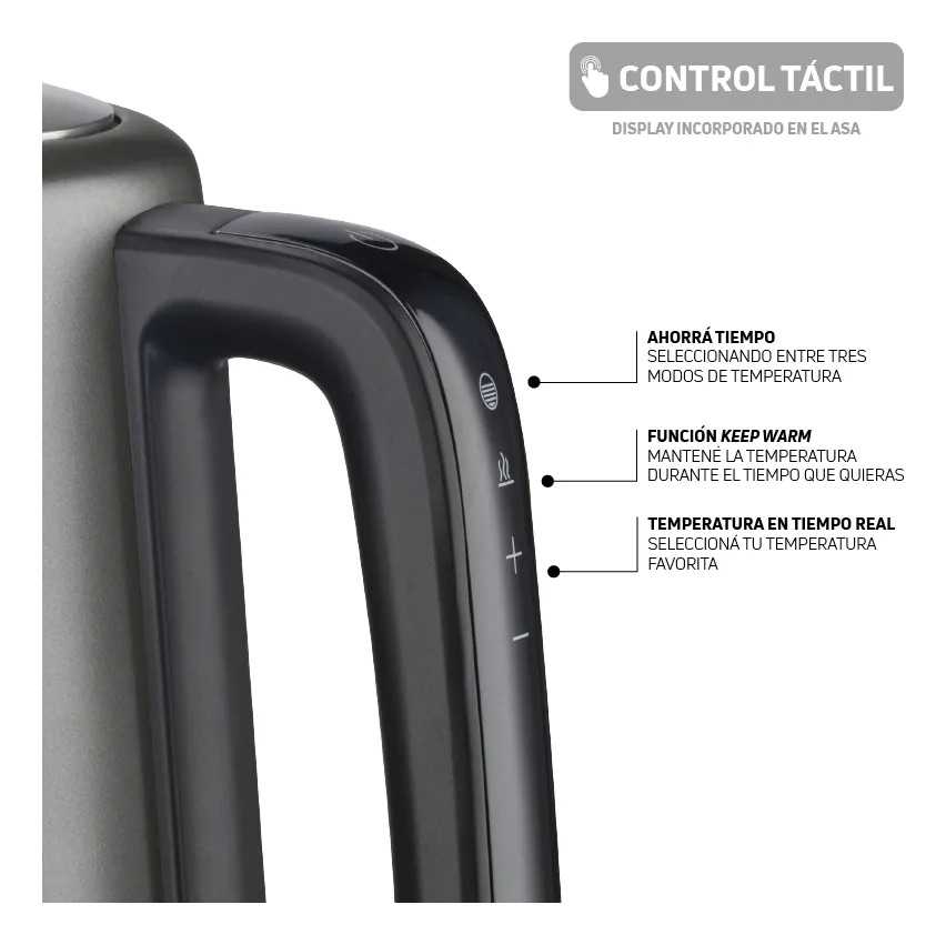 PAVA ELECTRICA PREMIUN 1L DIGITAL G-17898SI VIOLETA