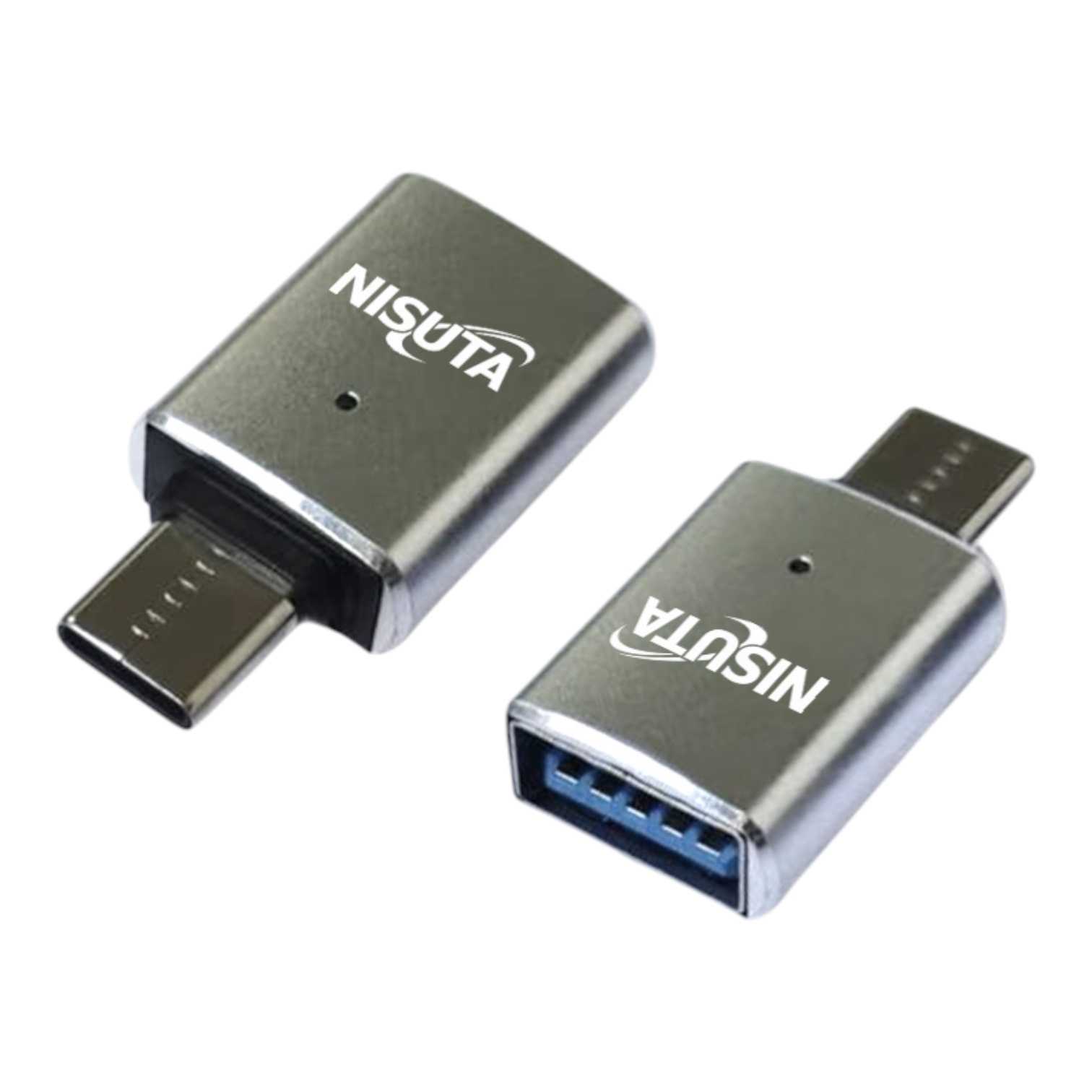 ADAPTADOR TIPO C MACHO A USB HEMBRA 3.0 NISUTA NSADUCU30