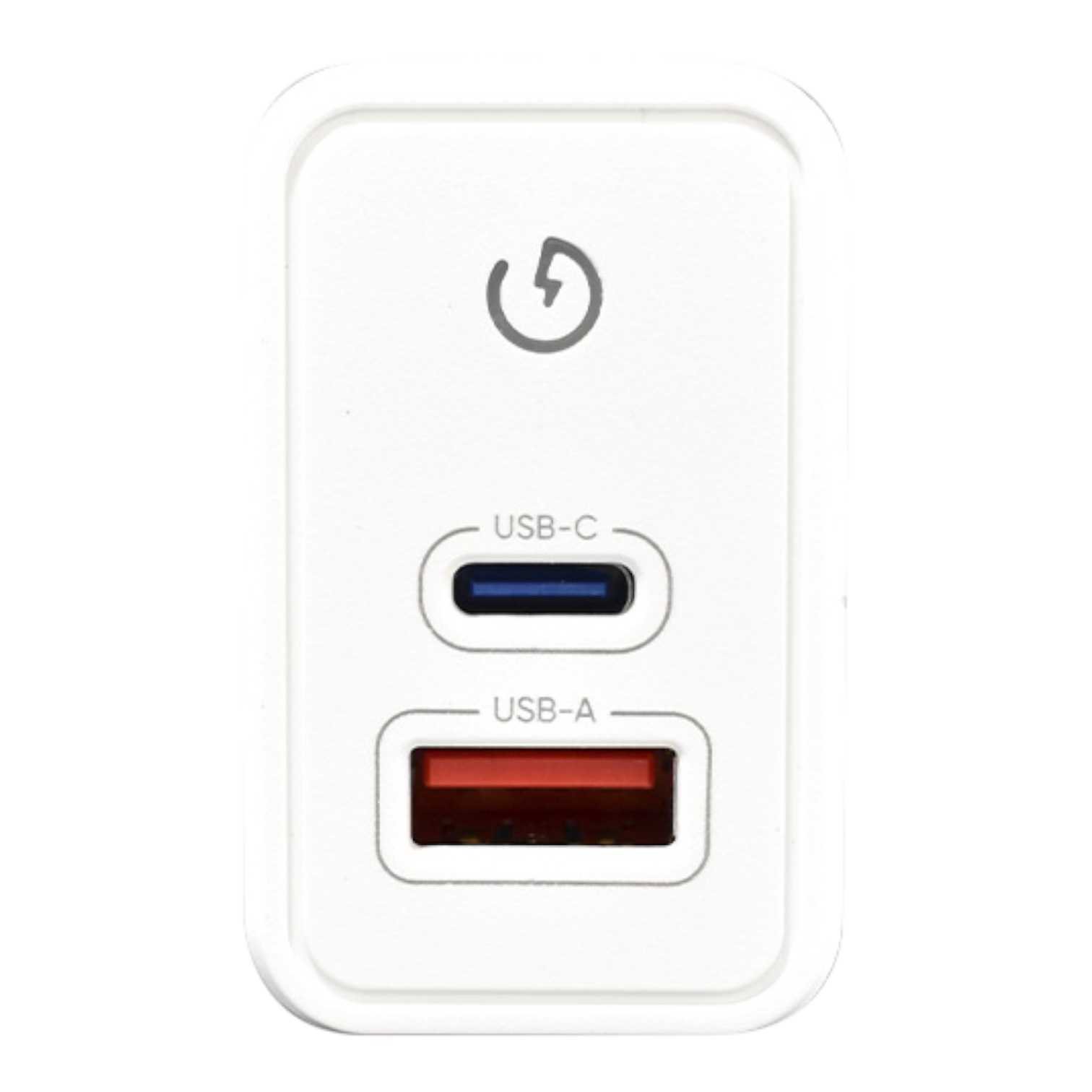 CARGADOR 220V TIPO C NISUTA NSFU35UQC 35W (PD+USB-A)