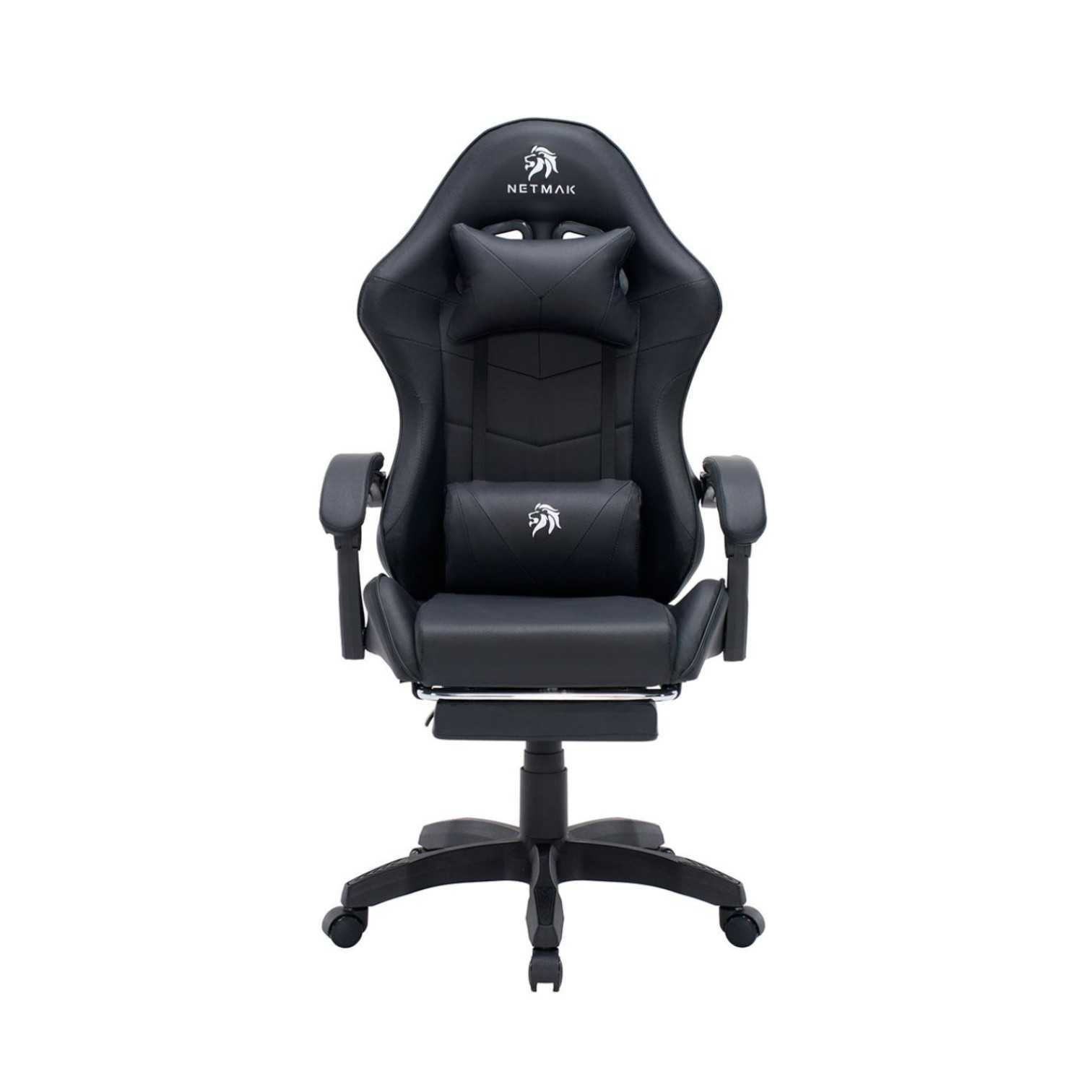 SILLA GAMER NETMAK NM-SG905 POSAPIES NEGRO