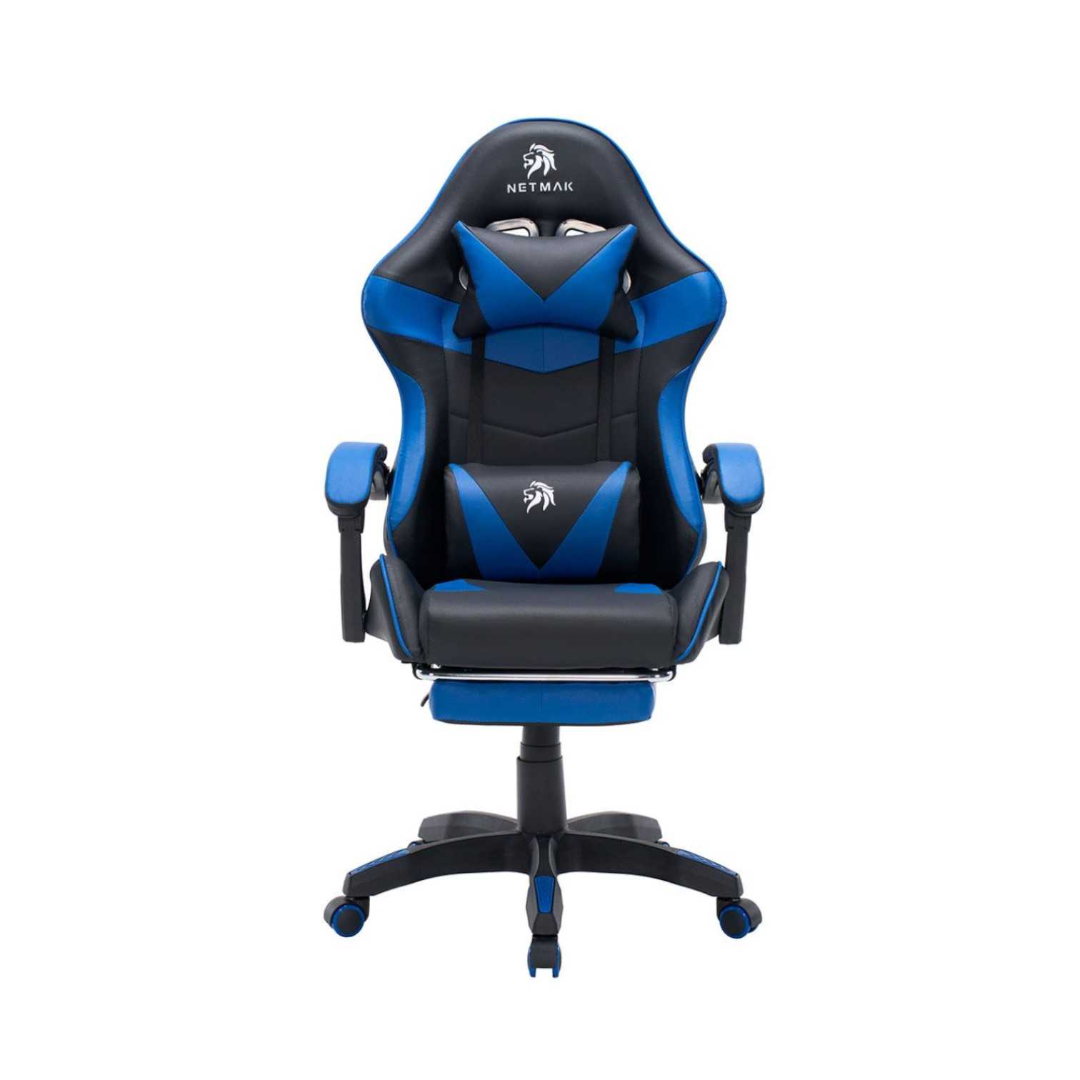 SILLA GAMER NETMAK NM-SG905 POSAPIES AZUL