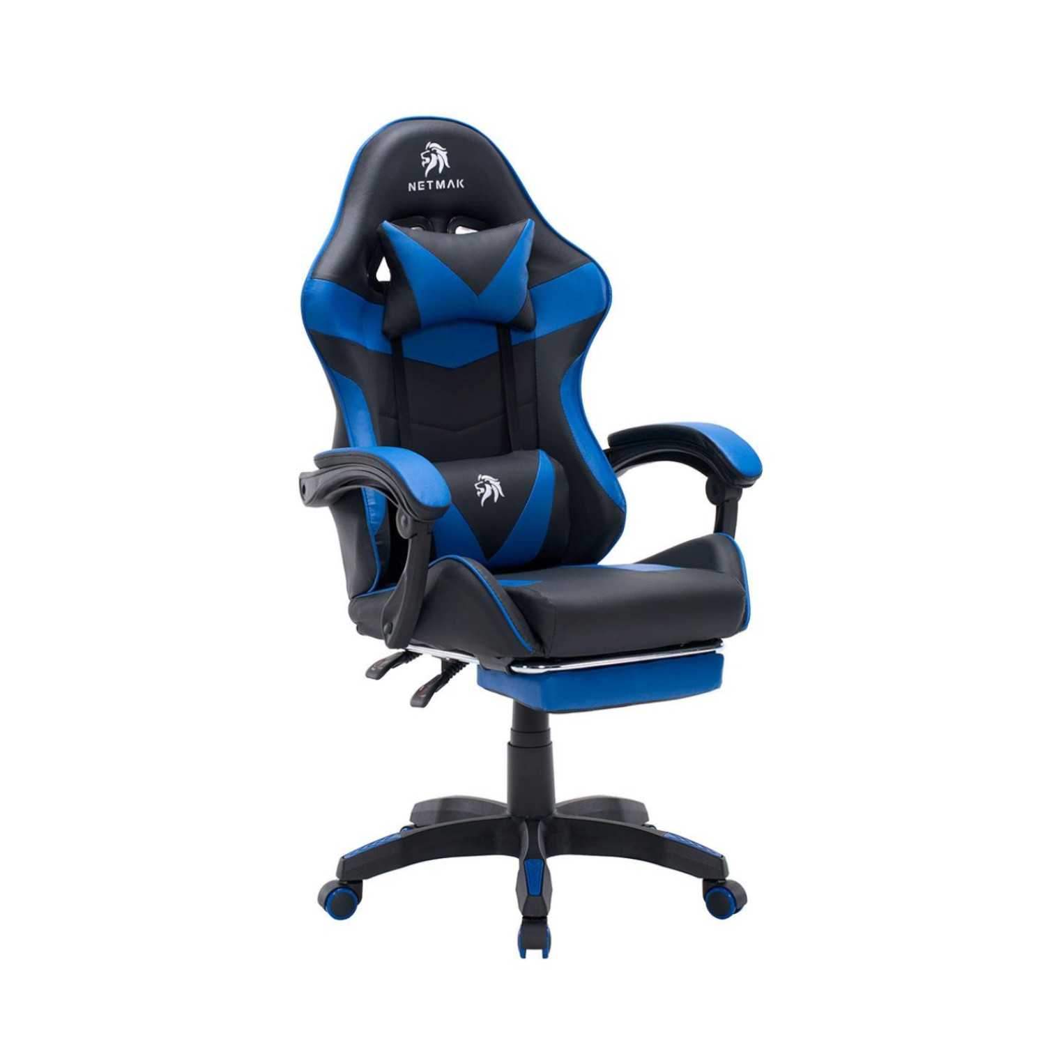 SILLA GAMER NETMAK NM-SG905 POSAPIES AZUL