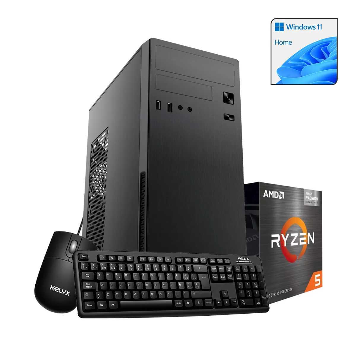PC KELYX RYZEN 5 5600GT (8GB DDR4 - M.2 512GB - GRAFICOS RADEON-A520- WIN 11)