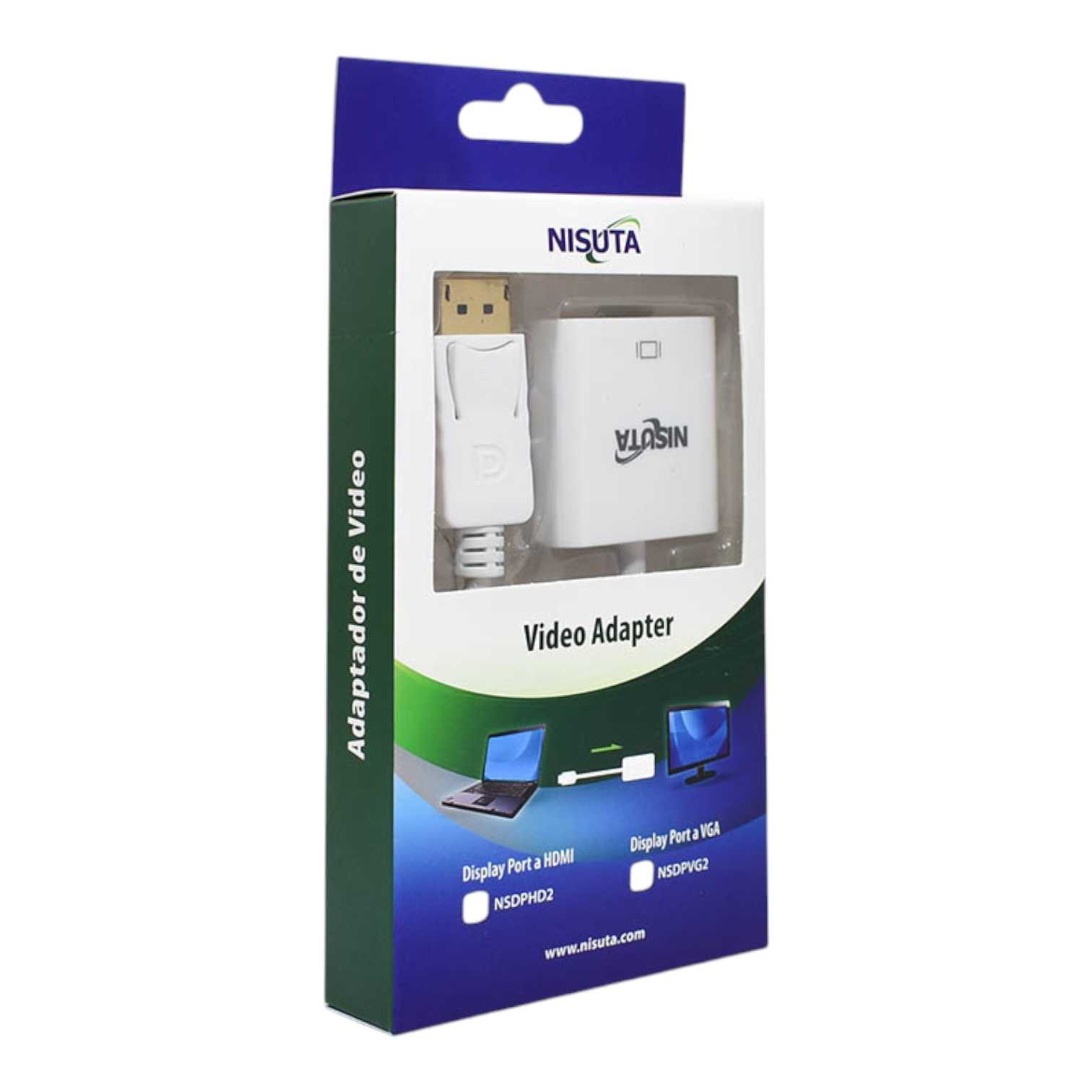 CONVERSOR DE DISPLAYPORT A HDMI NISUTA NSDPHD2