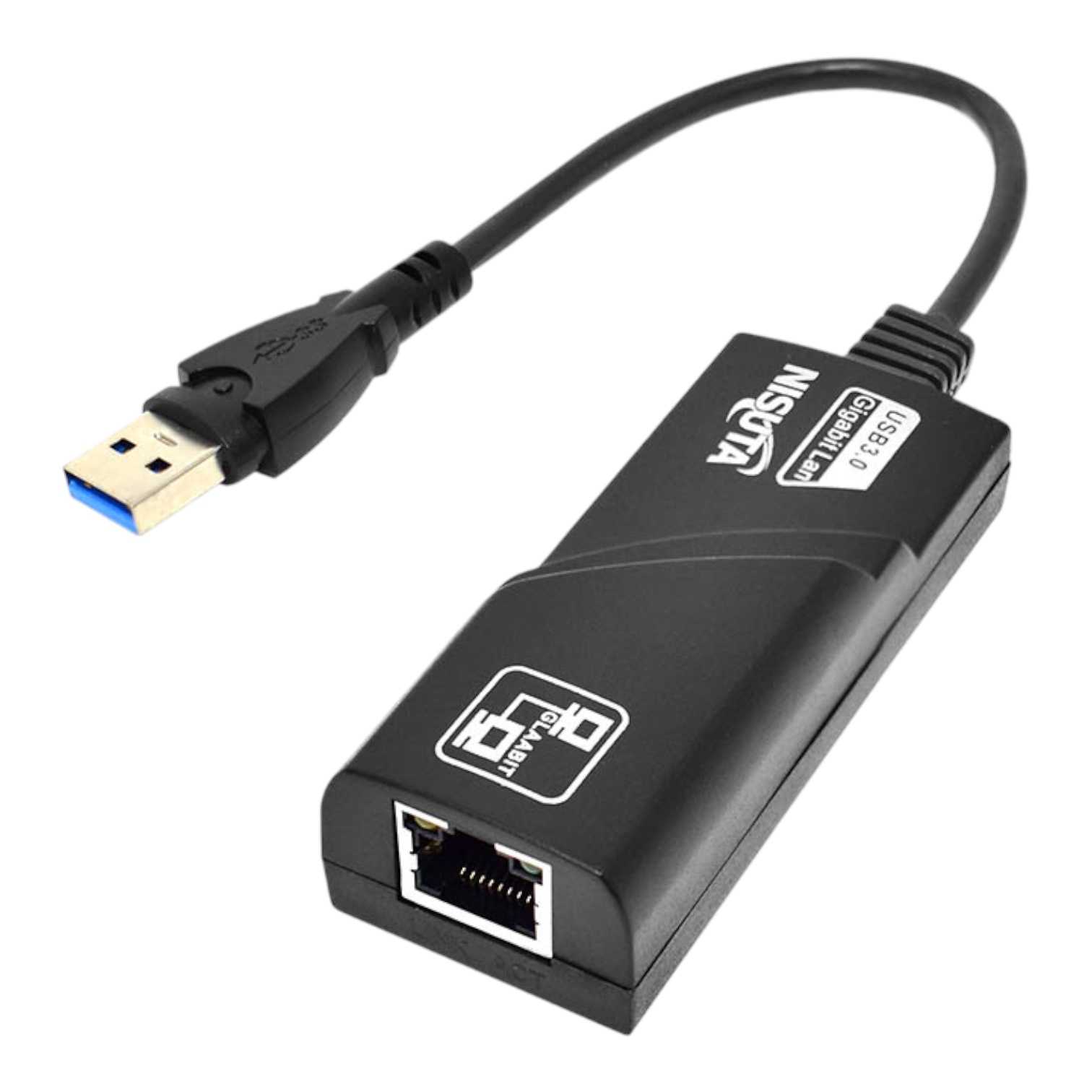 CONVERSOR USB 3.0 A RED (RJ45) GIGABIT NISUTA NSCOUSRED3G