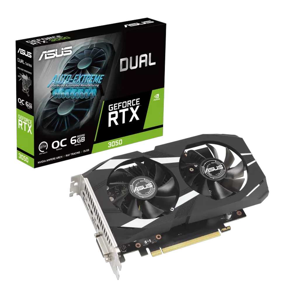 PLACA DE VIDEO RTX 3050 DUAL OC 6GB ASUS