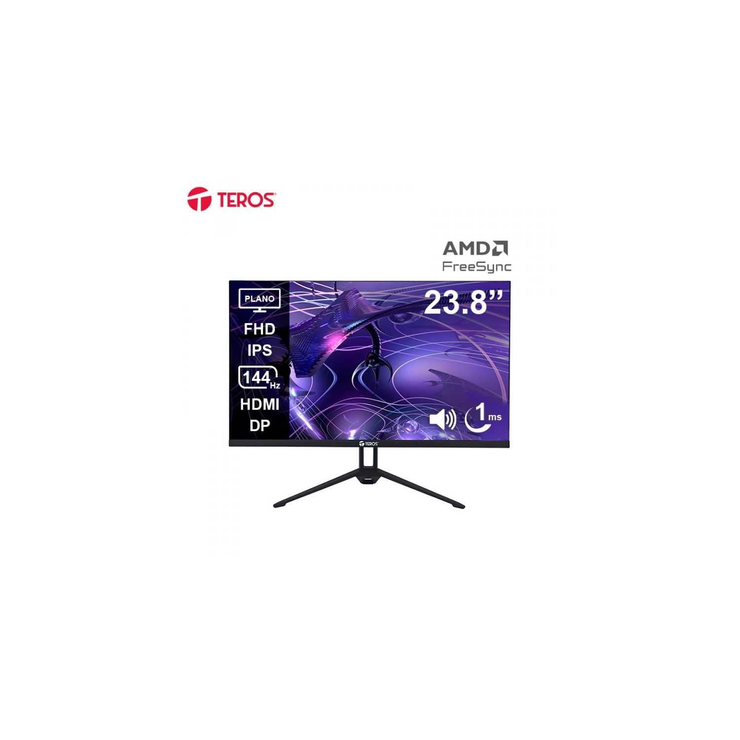 MONITOR 23.8  IPS TEROS TE-2417S GAMING 23,8  PLANO FHD 144HZ