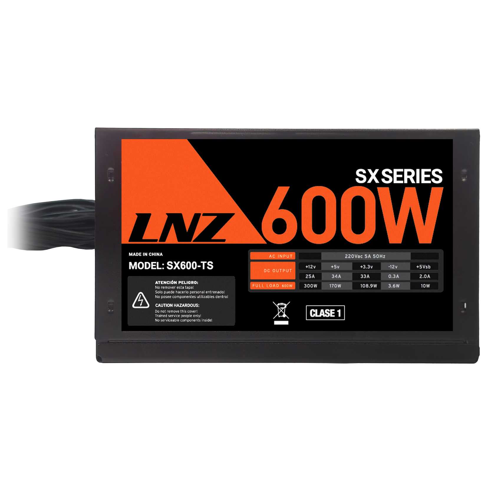 FUENTE PC 600W LNZ SX600-TS