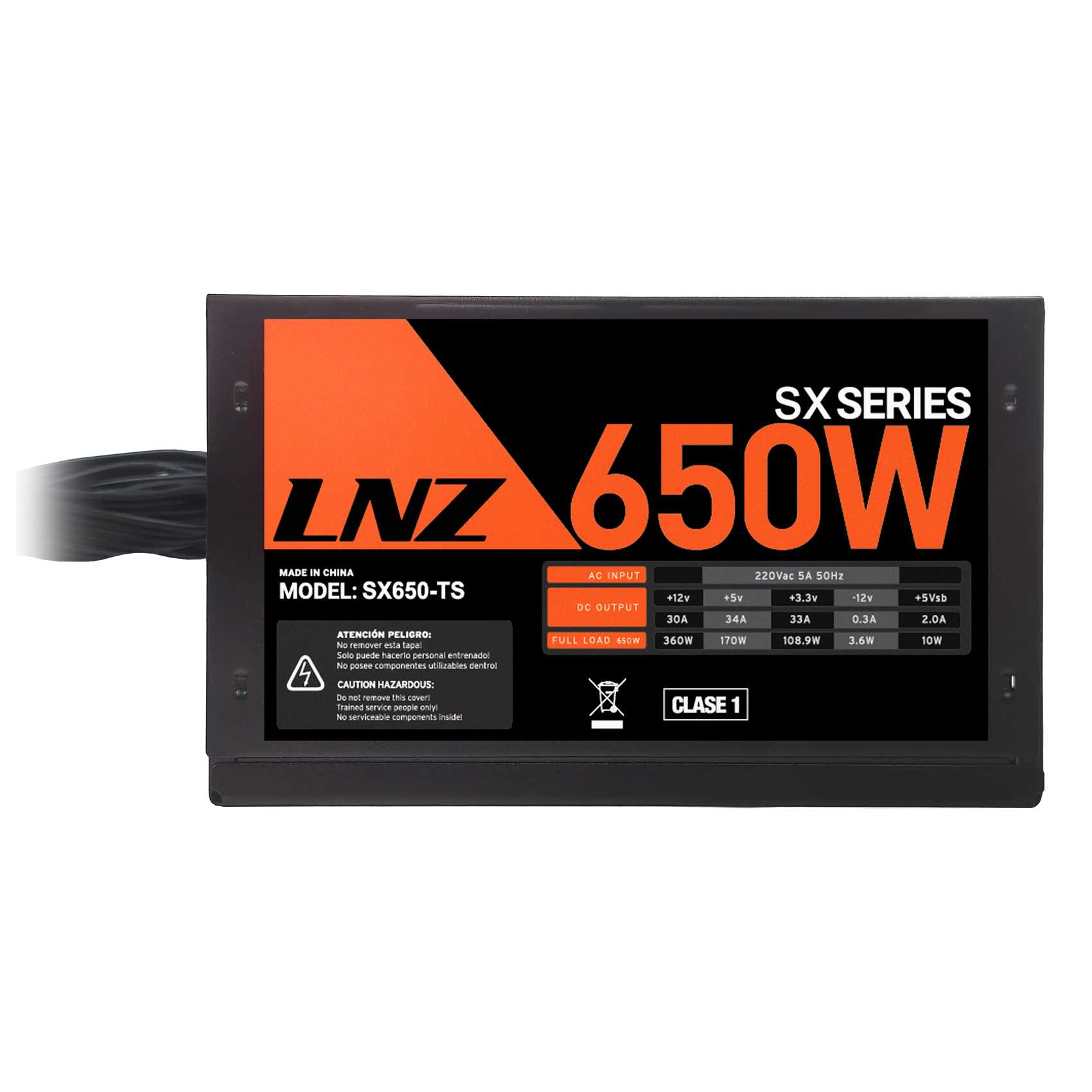 FUENTE PC 600W LNZ SX650-TS