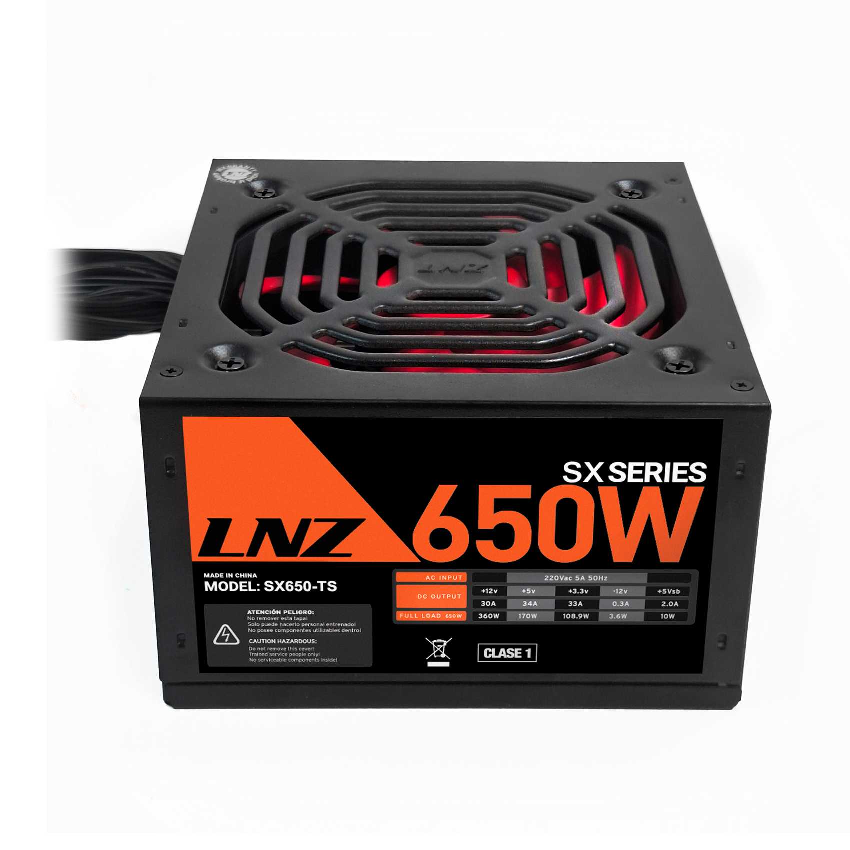FUENTE PC 600W LNZ SX650-TS