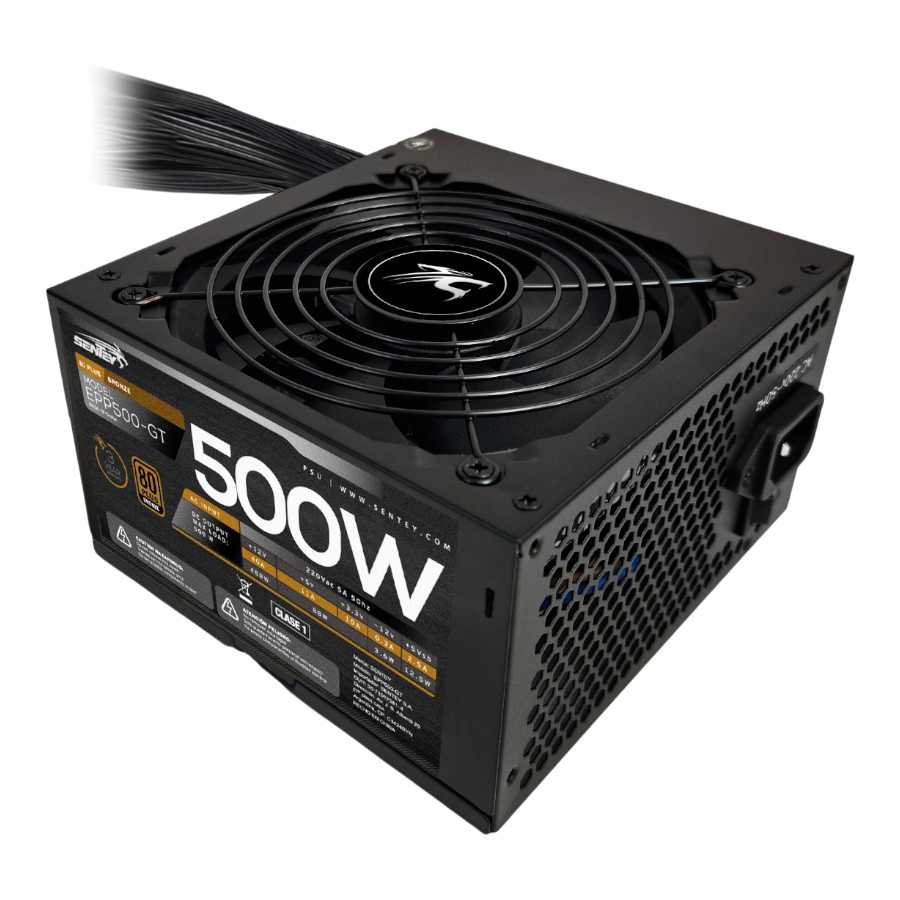 FUENTE PC 500W SENTEY 80+ BRONCE EPP500-GT
