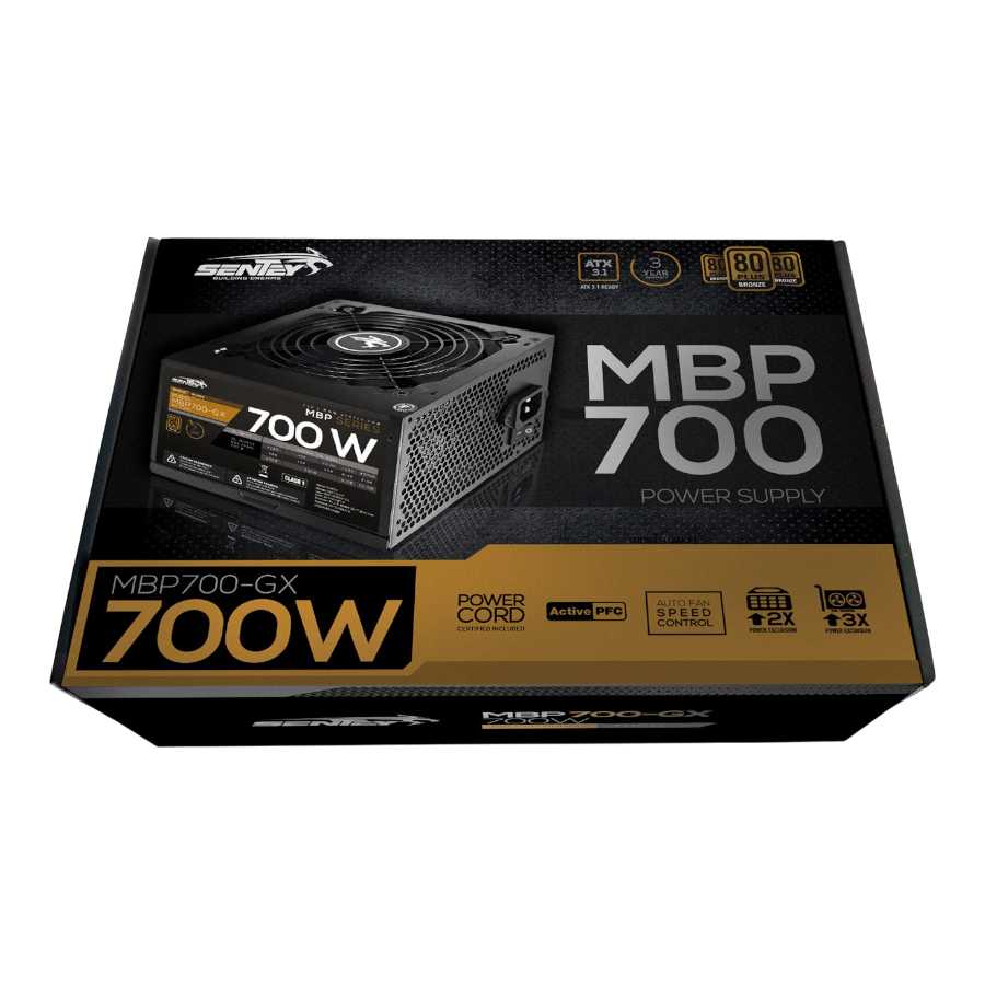 FUENTE PC 700W SENTEY 80 PLUS BRONCE MBP700-GX