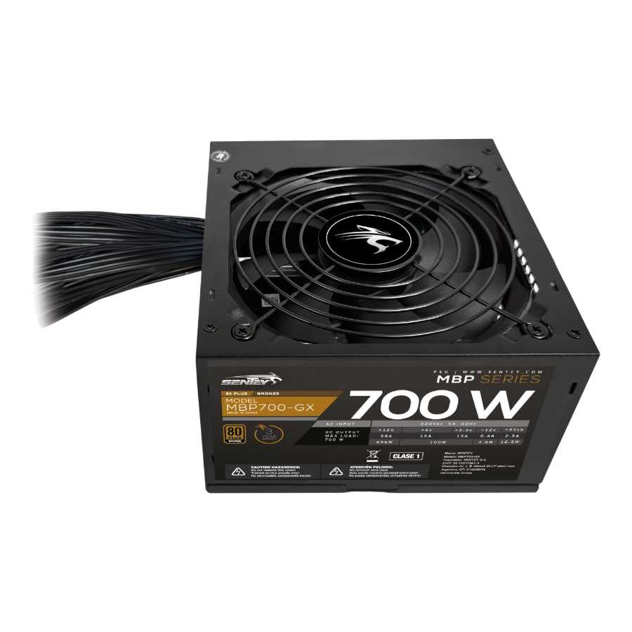 FUENTE PC 700W SENTEY 80 PLUS BRONCE MBP700-GX