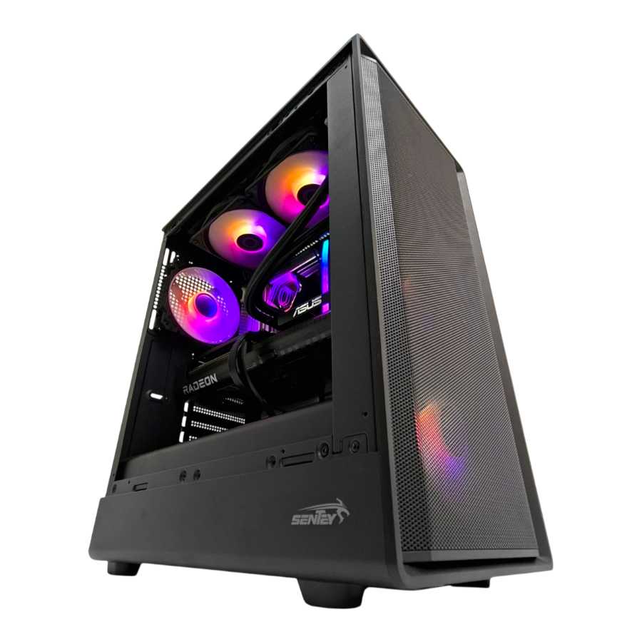 GABINETE SENTEY STREGA M40 4 FAN ARGB BLACK