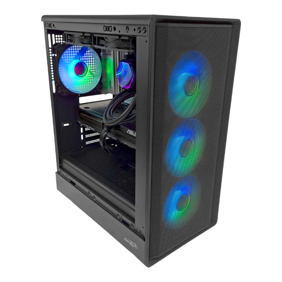 GABINETE SENTEY STREGA M40 4 FAN ARGB BLACK