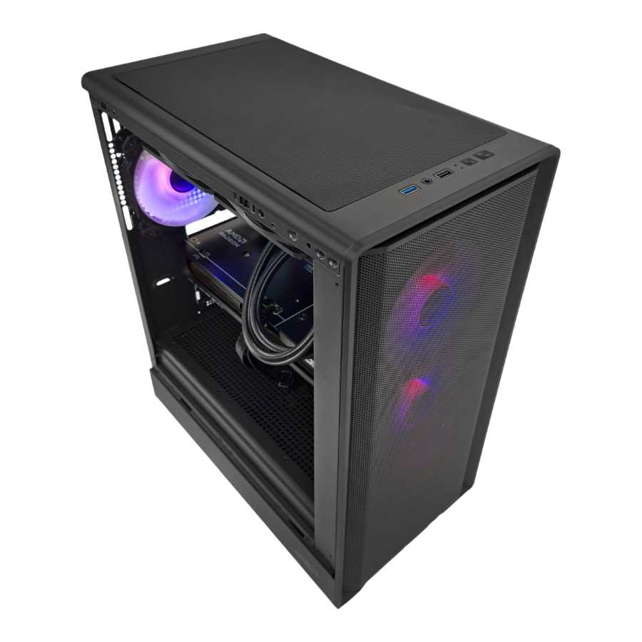 GABINETE SENTEY STREGA M40 4 FAN ARGB BLACK