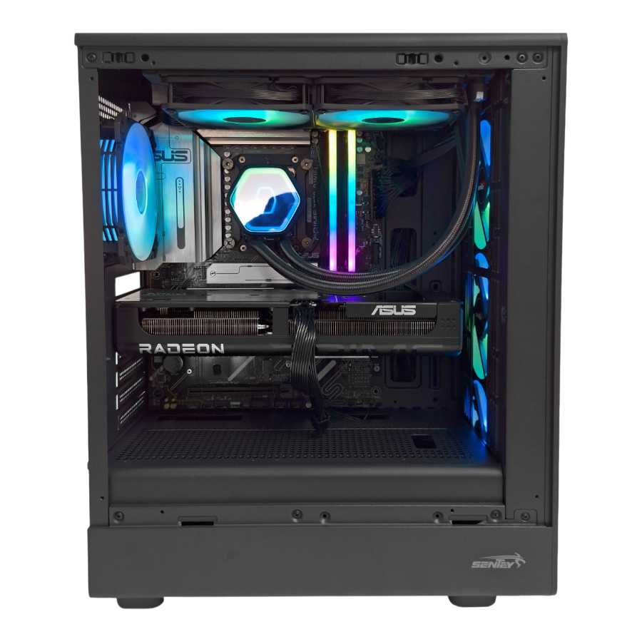 GABINETE SENTEY STREGA M40 4 FAN ARGB BLACK