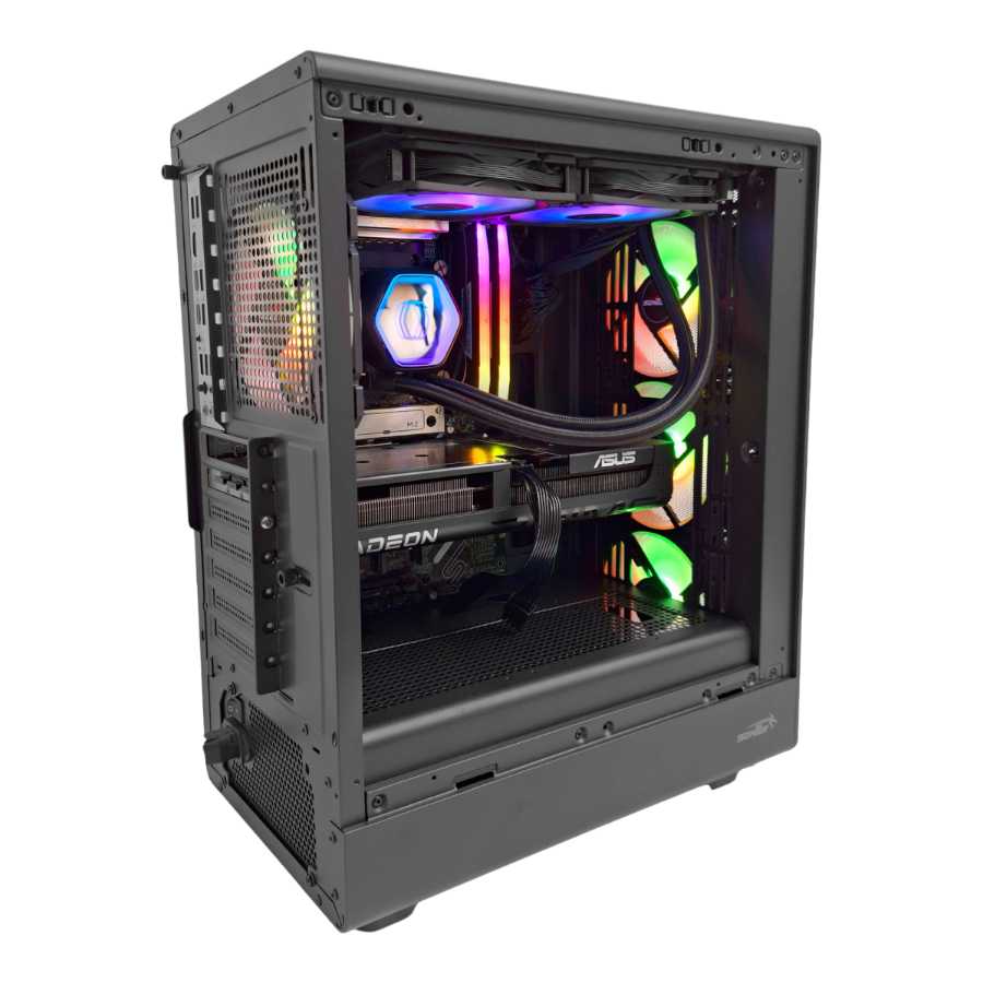 GABINETE SENTEY STREGA M40 4 FAN ARGB BLACK