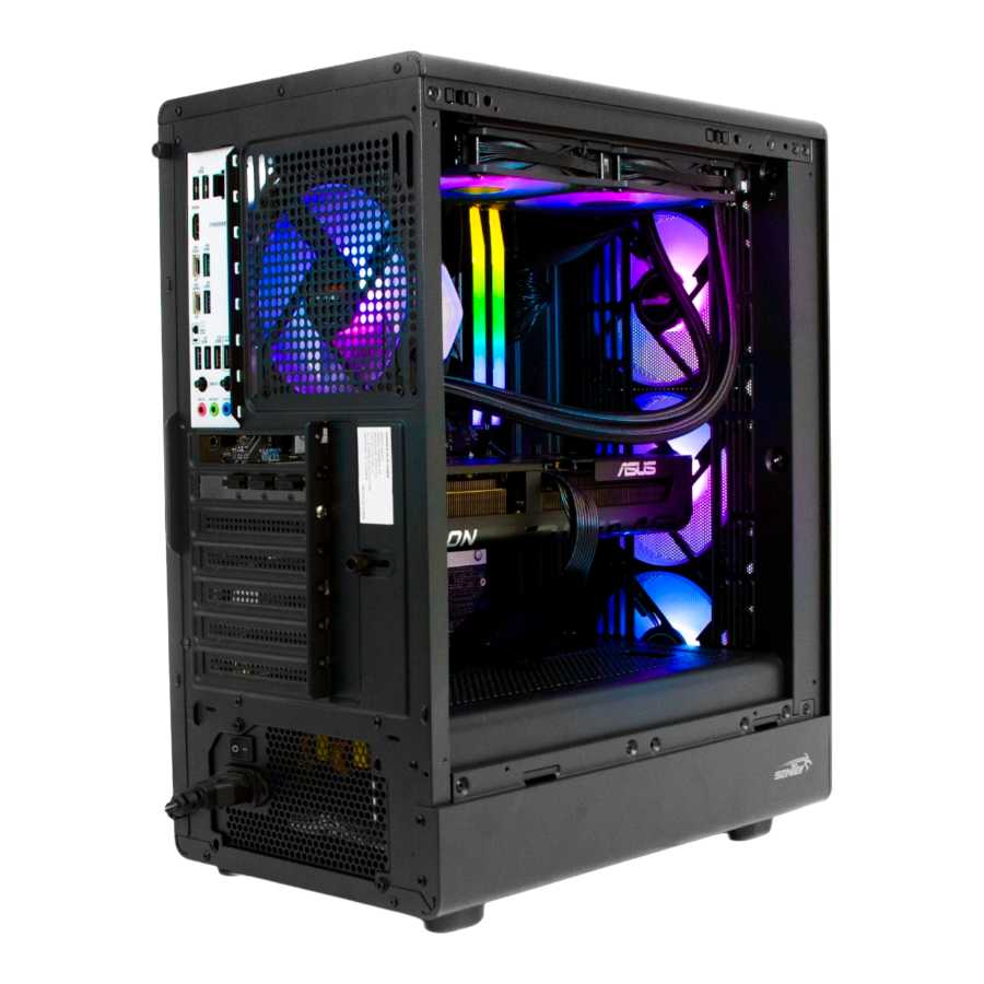 GABINETE SENTEY STREGA M40 4 FAN ARGB BLACK