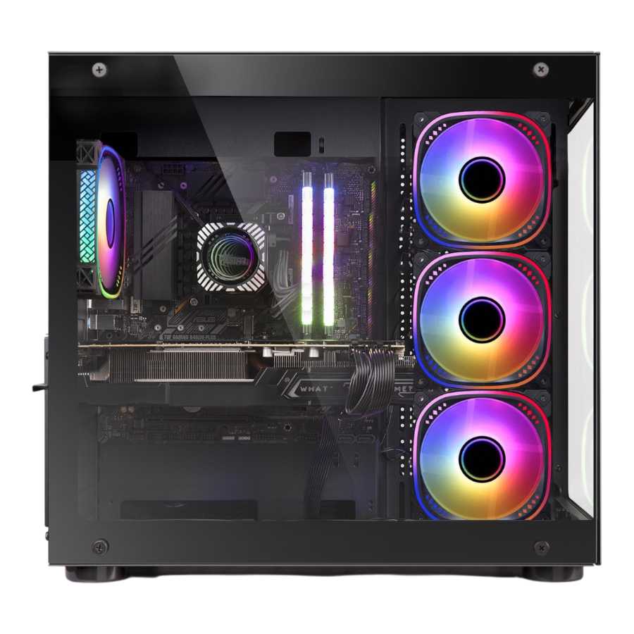 GABINETE SENTEY STRIKER PWM ARGB 4 FANES BLACK MID-TOWER