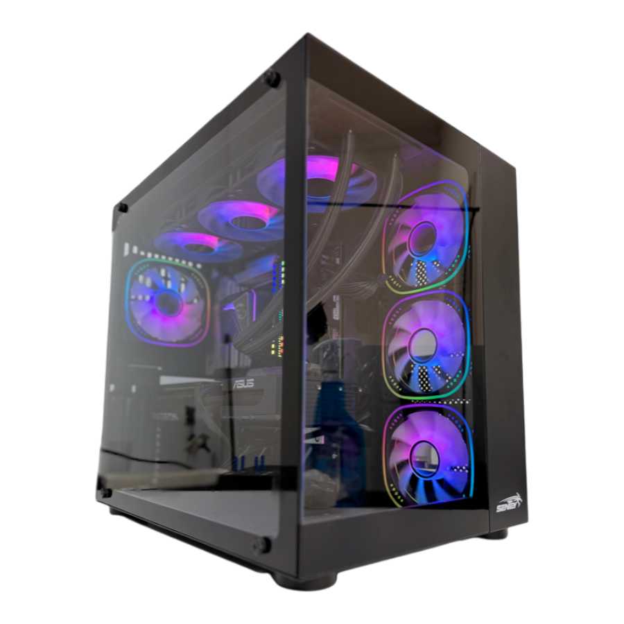 GABINETE SENTEY STRIKER PWM ARGB 4 FANES BLACK MID-TOWER