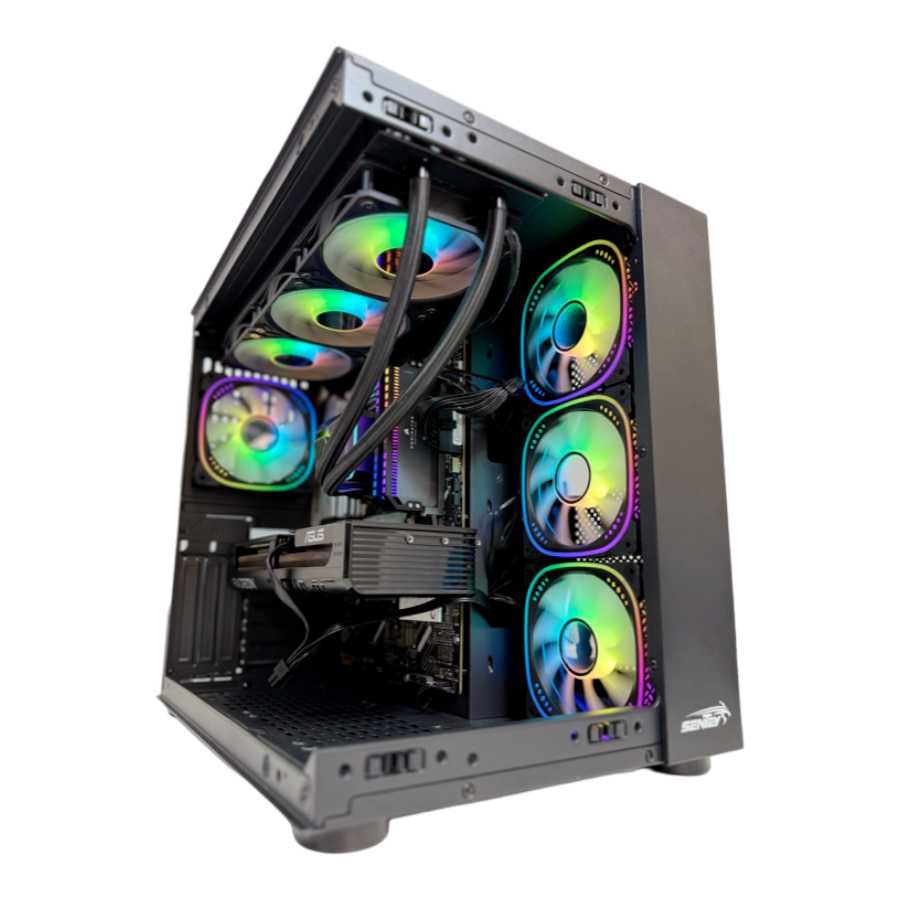 GABINETE SENTEY STRIKER PWM ARGB 4 FANES BLACK MID-TOWER