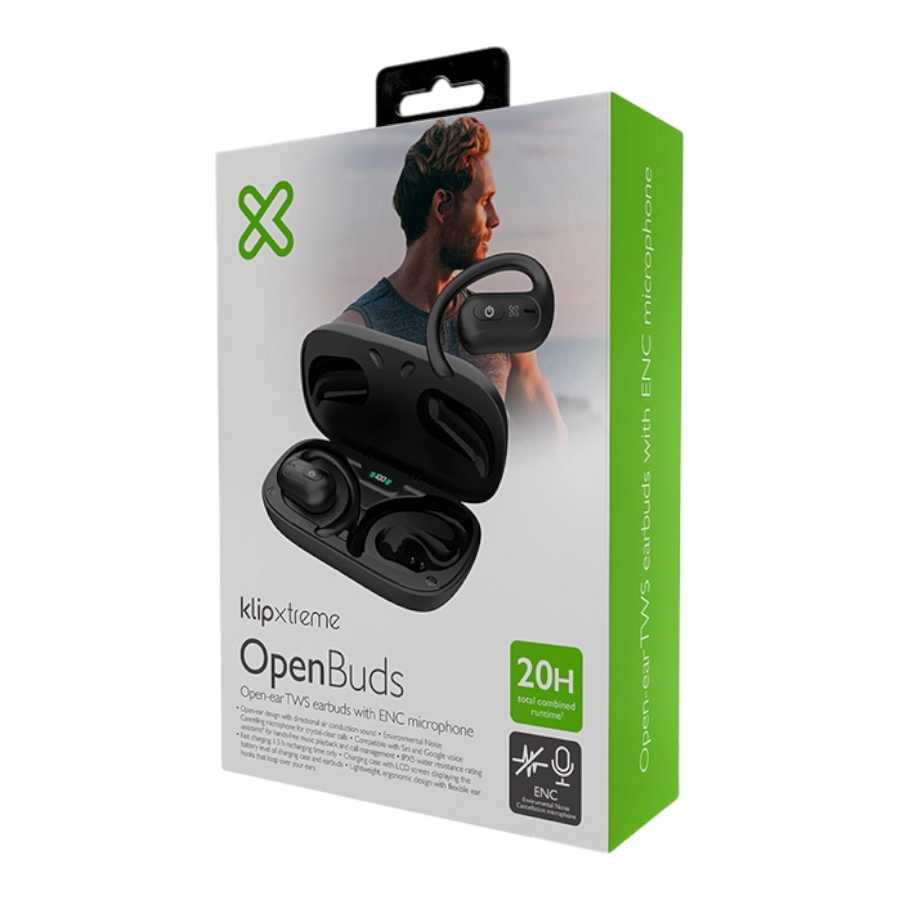 AURICULAR BT KLIPXTREME TWS OPENBUDS KOE-250BK