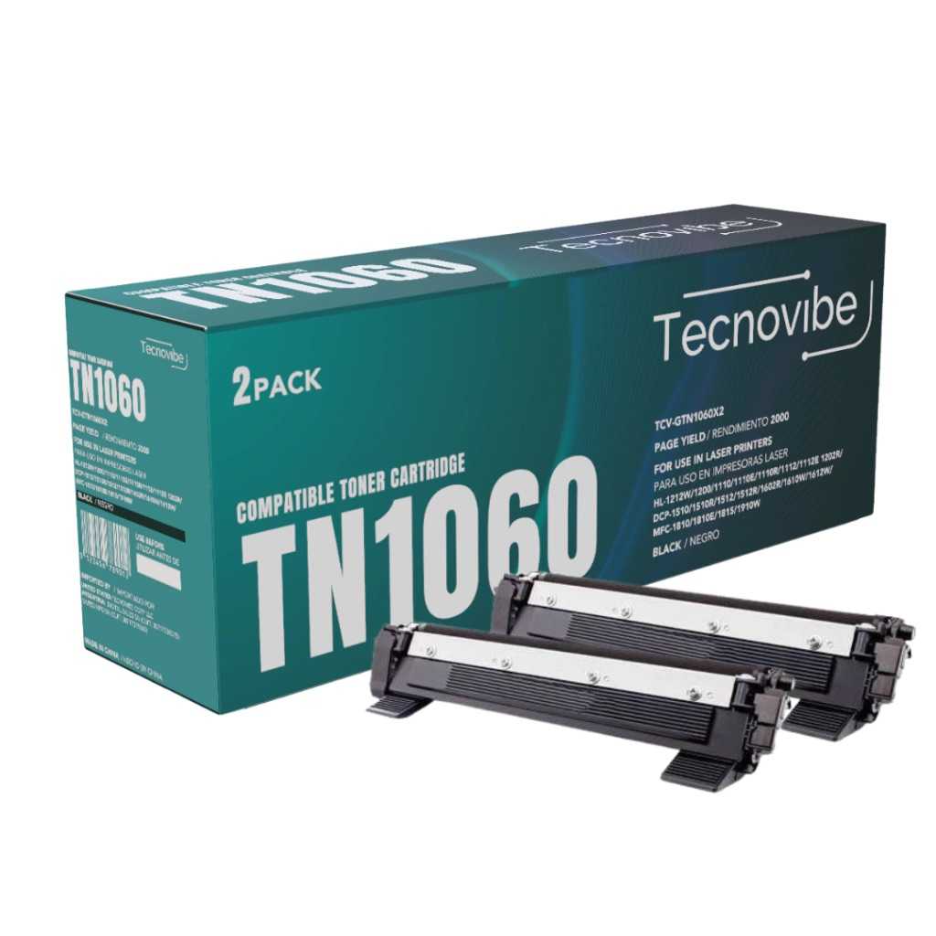 CARTUCHO TECNOVIBE TONER BROTHER 1060 2 PACK