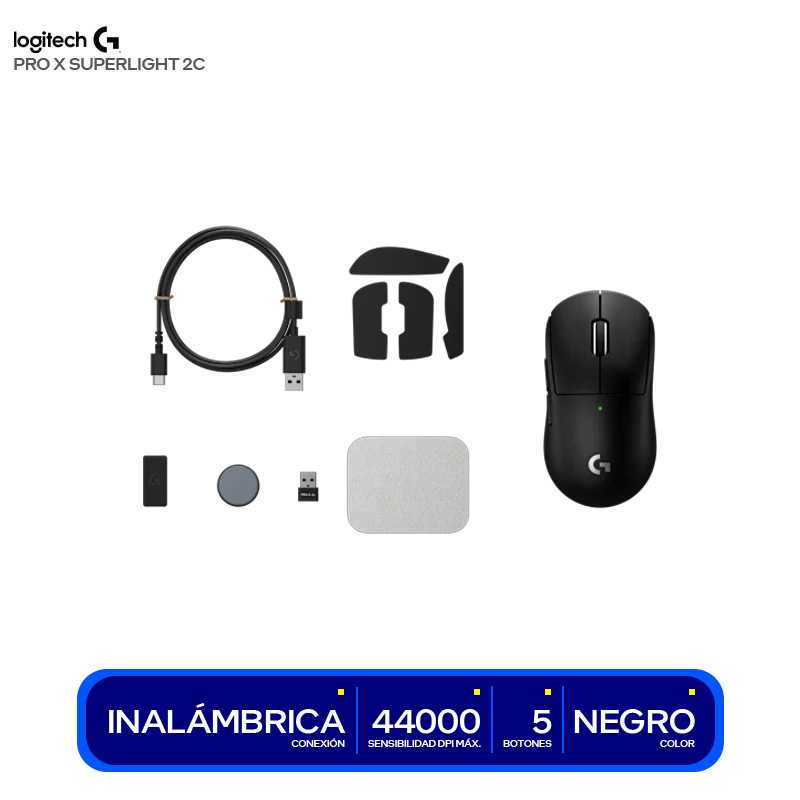 MOUSE LOGITECH G PRO X SUPERLIGHT 2C BLACK