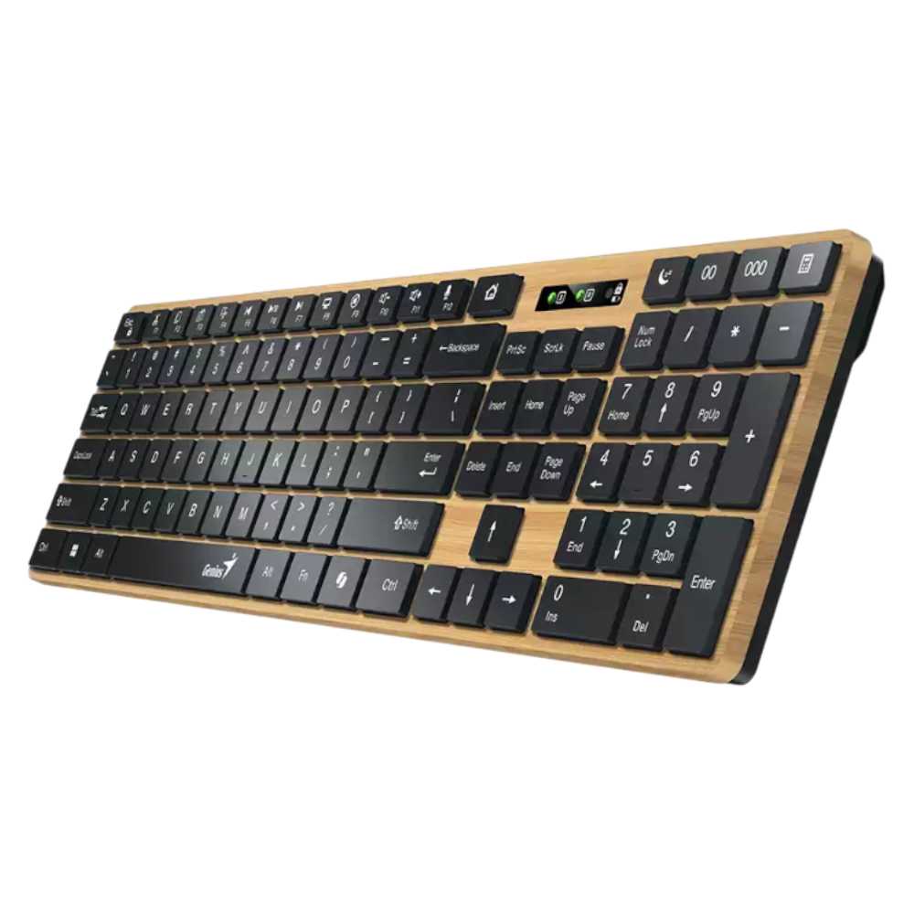 TECLADO GENIUS SLIMSTAR 7250BT PINE WOOD (WIFI+BT)
