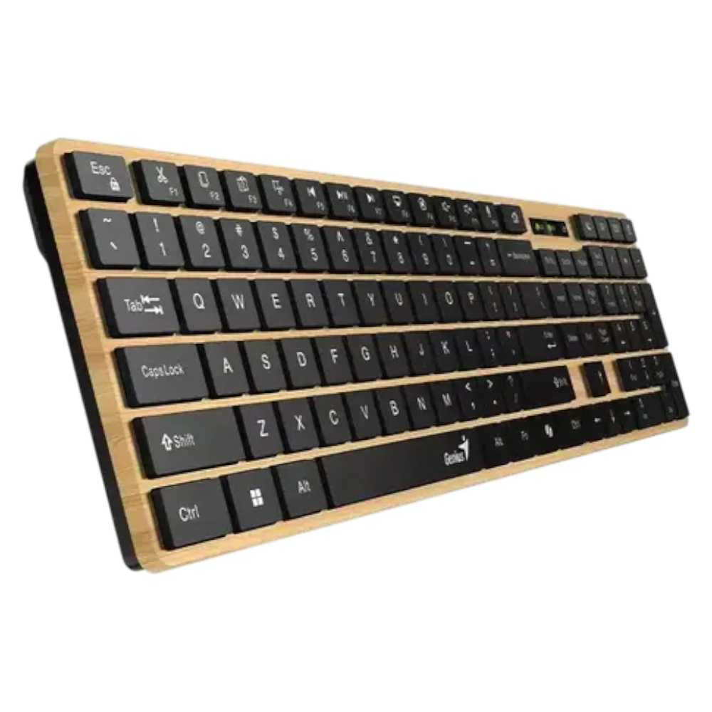 TECLADO GENIUS SLIMSTAR 7250BT PINE WOOD (WIFI+BT)