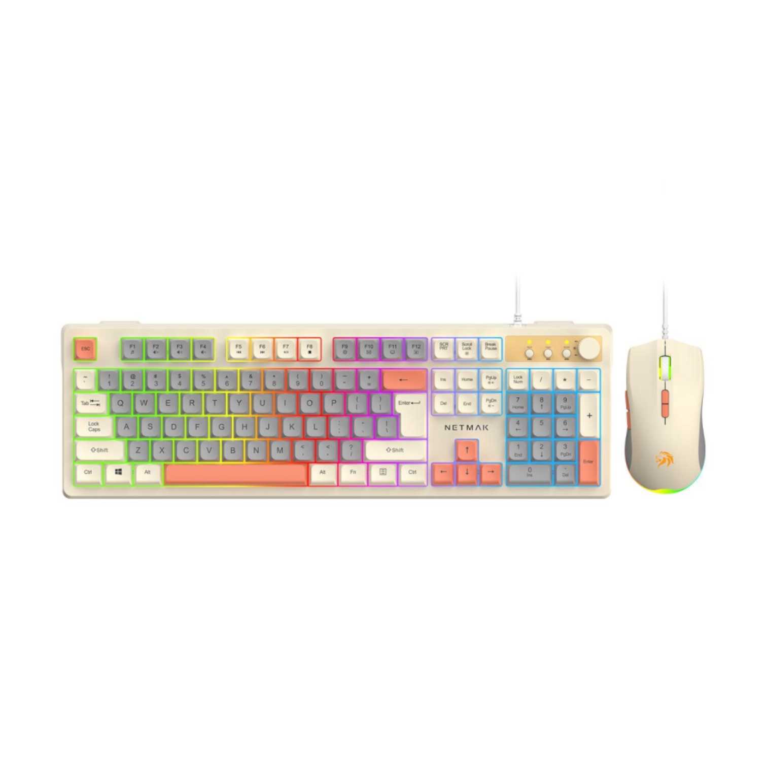 TECLADO Y MOUSE NETMAK USB NM-TM34