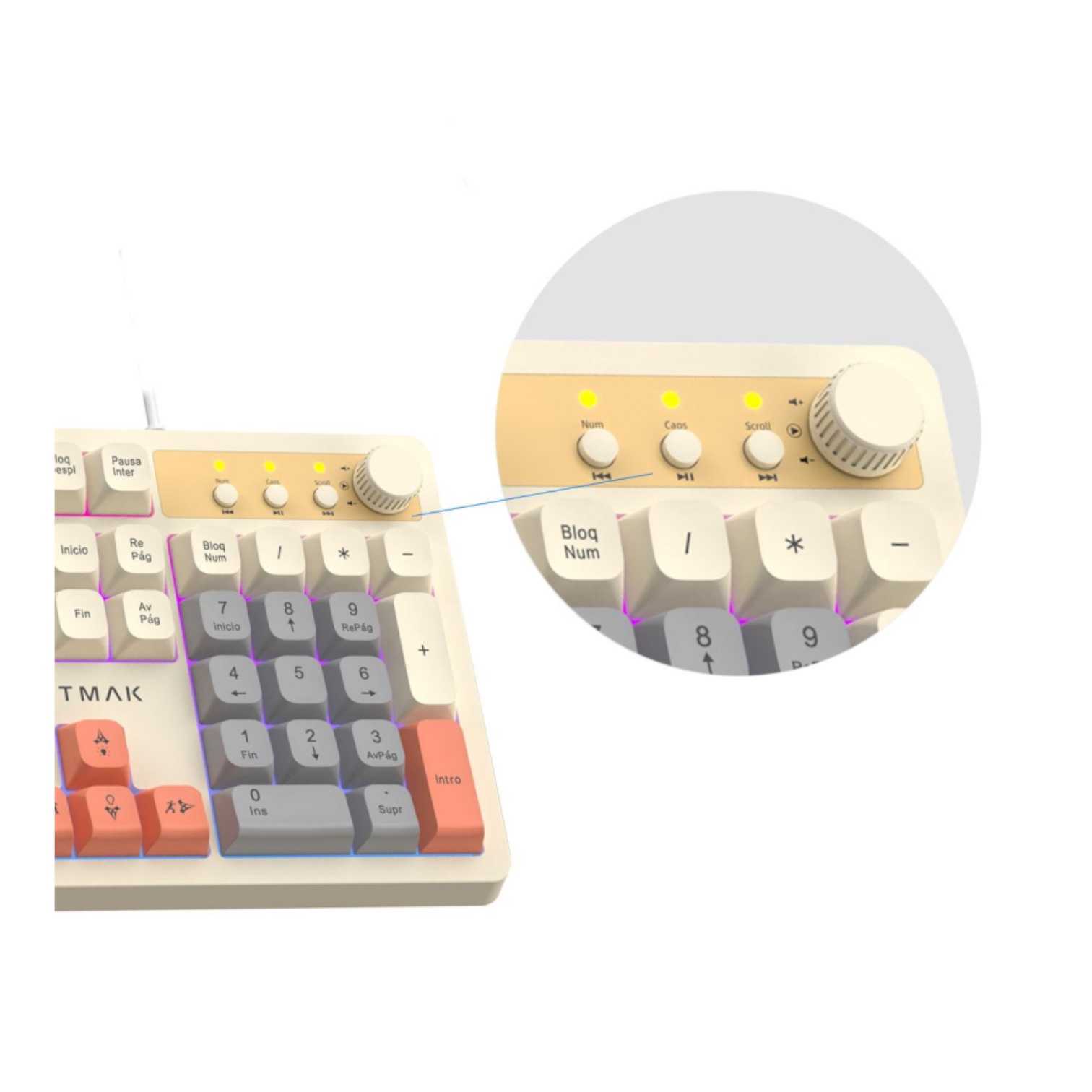 TECLADO Y MOUSE NETMAK USB NM-TM34