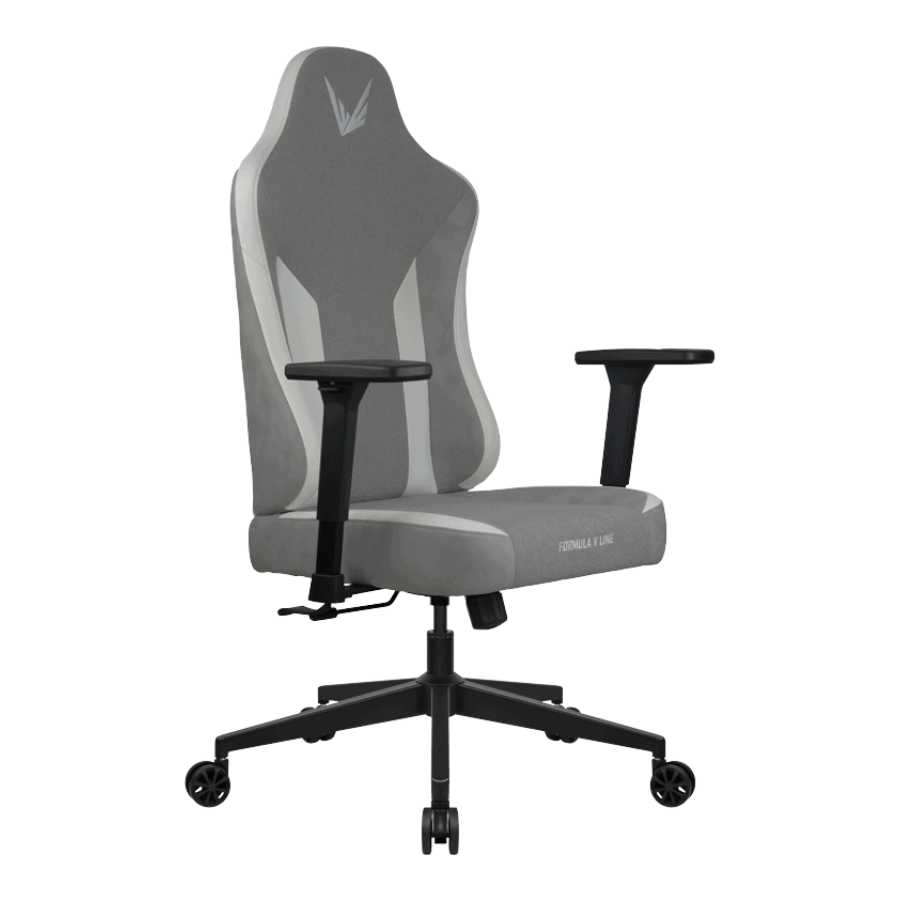 SILLA FORMULA V GAMER LINE RYVO FABRIC LIGHT GREY