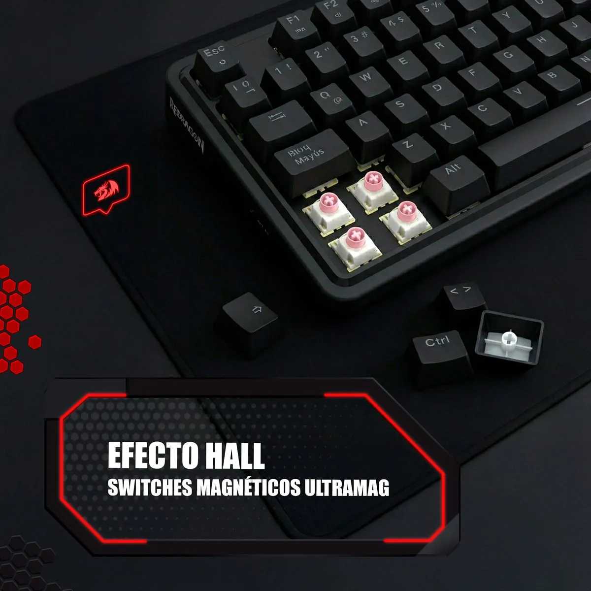 TECLADO REDRAGON UCAL K673RGB-M MAGNETIC BLACK