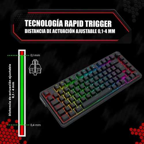 TECLADO REDRAGON UCAL K673RGB-M MAGNETIC BLACK