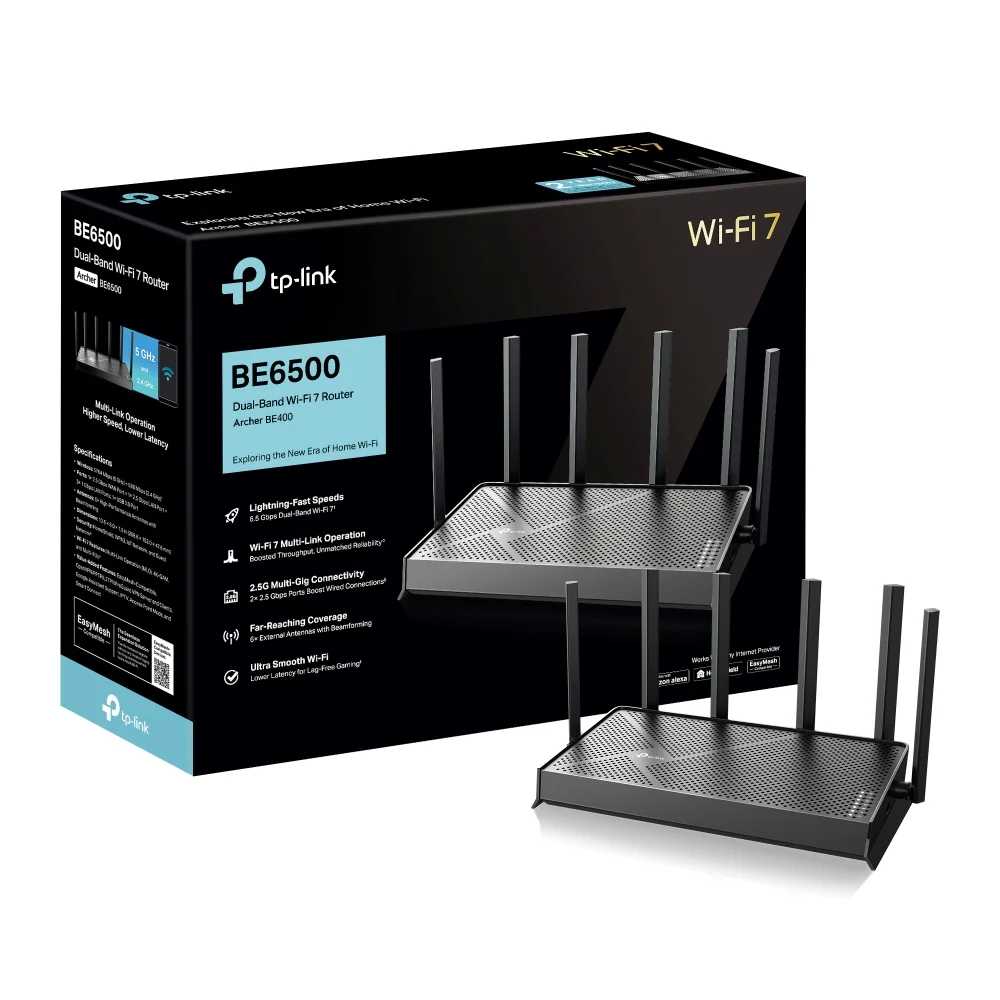 ROUTER WIFI 7 TP-LINK ARCHER DB BE400 BE6500 MULTIGIGABIT