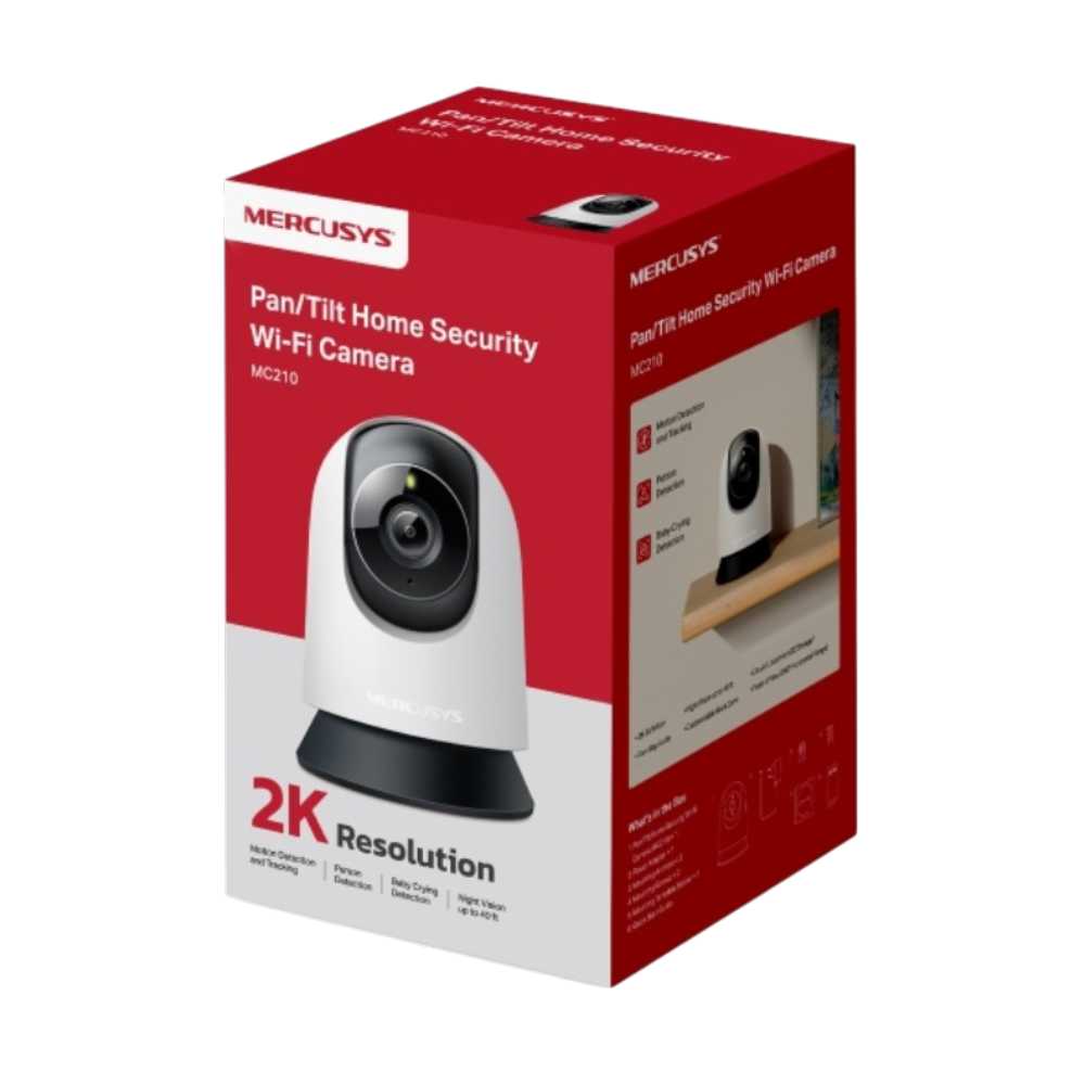 CAMARA IP WIFI MERCUSYS MC210 2K 3MP  MOVIL 360