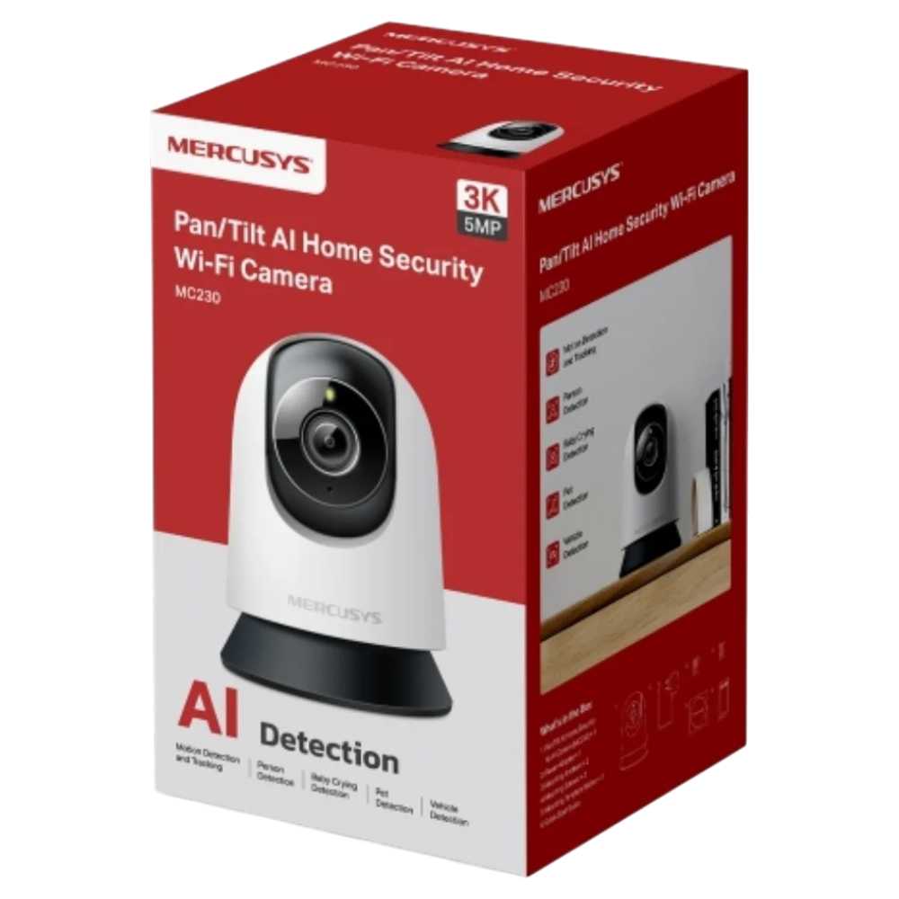 CAMARA IP WIFI MERCUSYS MC230 3K 5MP MOVIL 360
