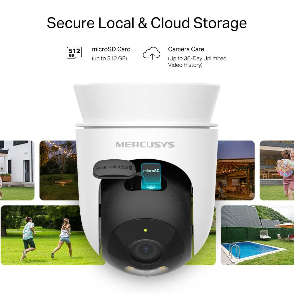 CAMARA IP WIFI MERCUSYS MC500 FHD 360 MOVIL 360 EXTERIOR