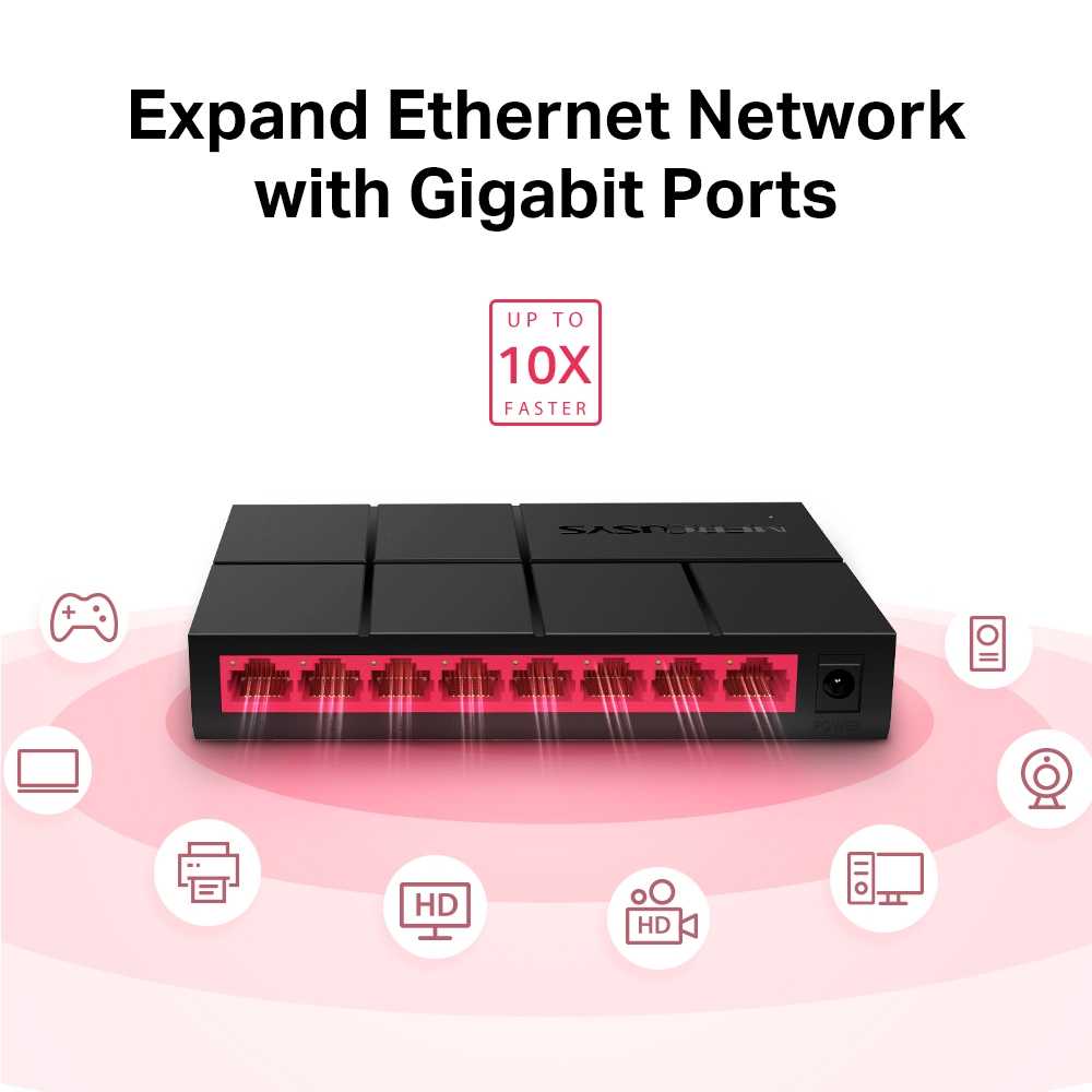 SWITCH MERCUSYS 8 PORT GIGABIT MS108G