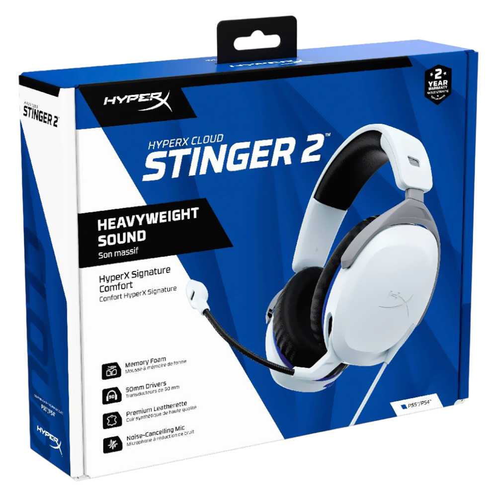 AURICULAR HYPERX CLOUD STINGER 2 PS5 WHITE