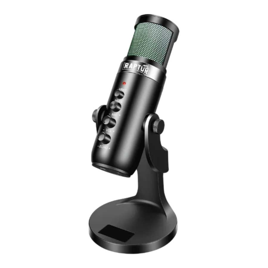MICROFONO RAPTOR VOX PRO RGB USB P/STREAMING