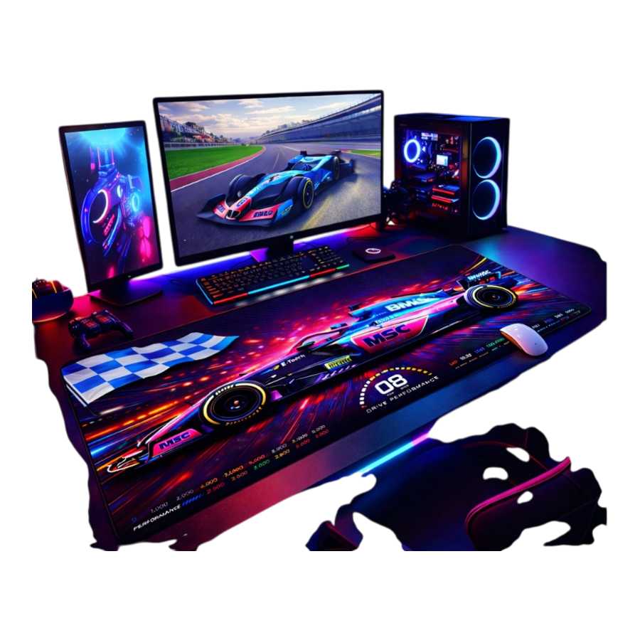 PAD MOUSE CDTEK 84X38CM FORMULA 1 COLAPINTO