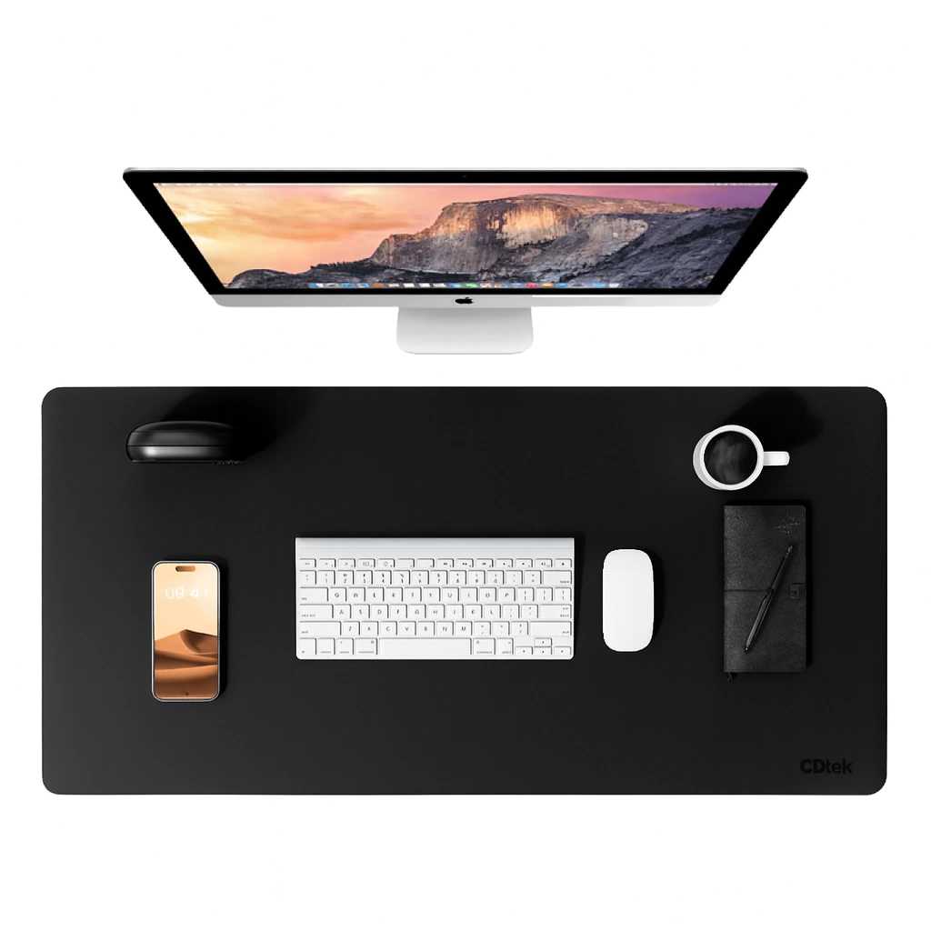 PAD MOUSE CDTEK 80X40 XL ECOCUERO NEGRO