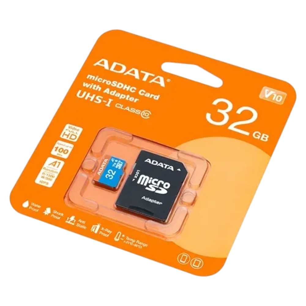 MEMORIA MICRO SD 32GB ADATA PREMIER UHS-I U1 A1 V10 100MB/S