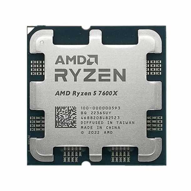 PROCESADOR AMD AM5 RYZEN 5 7600X 4.7GHZ C/VIDEO SIN COOLER (OEM)